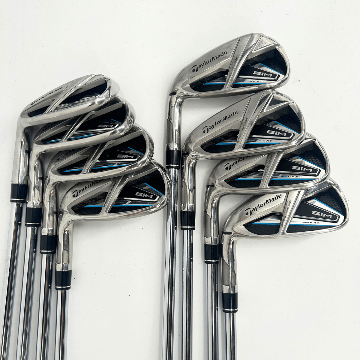TaylorMade SIM Max Left Handed Irons / 5 - PW+AW+SW / KBS Max 85 R / Regular Flex - TaylorMade