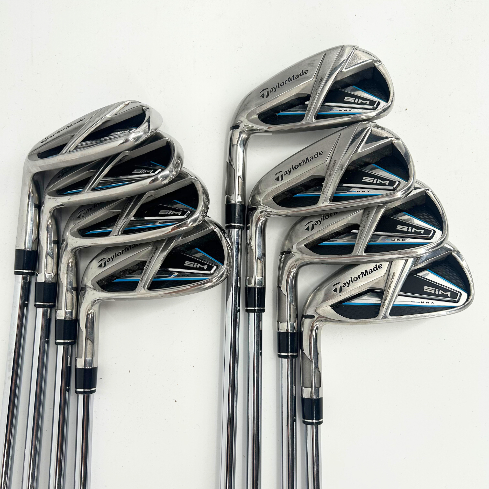 TaylorMade SIM Max Left Handed Irons / 5-PW+AW+SW / KBS Max 85 R / Regular Flex