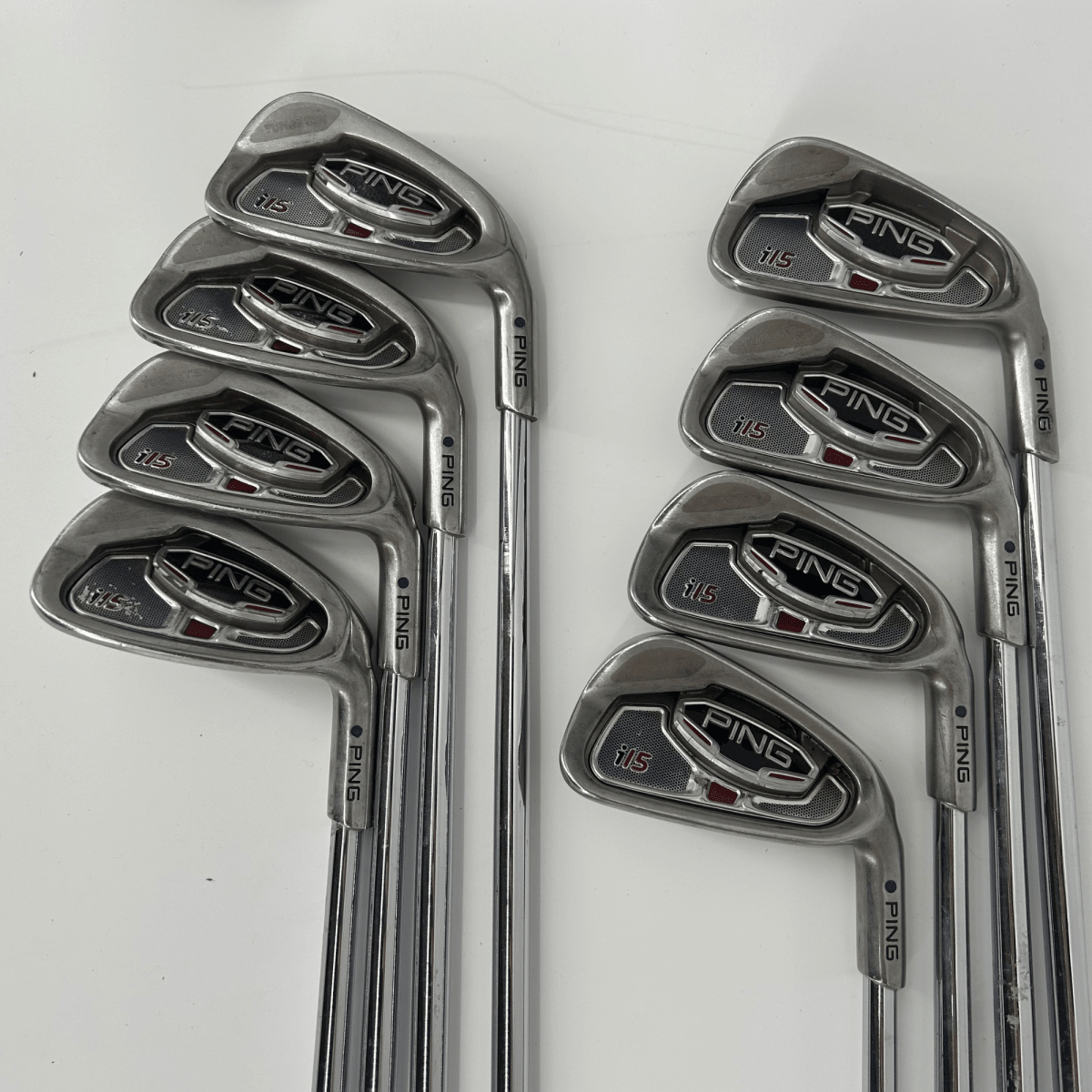 Ping i15 Irons / 3 - PW / Blue Dot / Ping AWT Steel Shaft / Stiff - Ping
