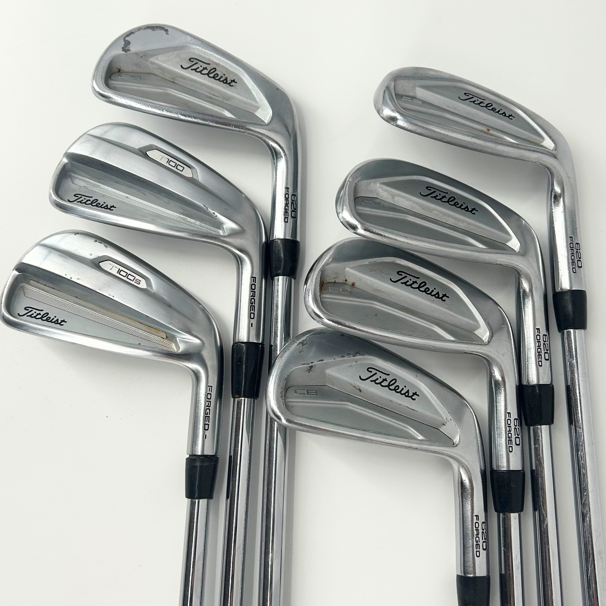 Titleist 620 CB/T150/T150s Combo Irons / 4-PW Iron / KBS $-Taper 130 / X-Stiff