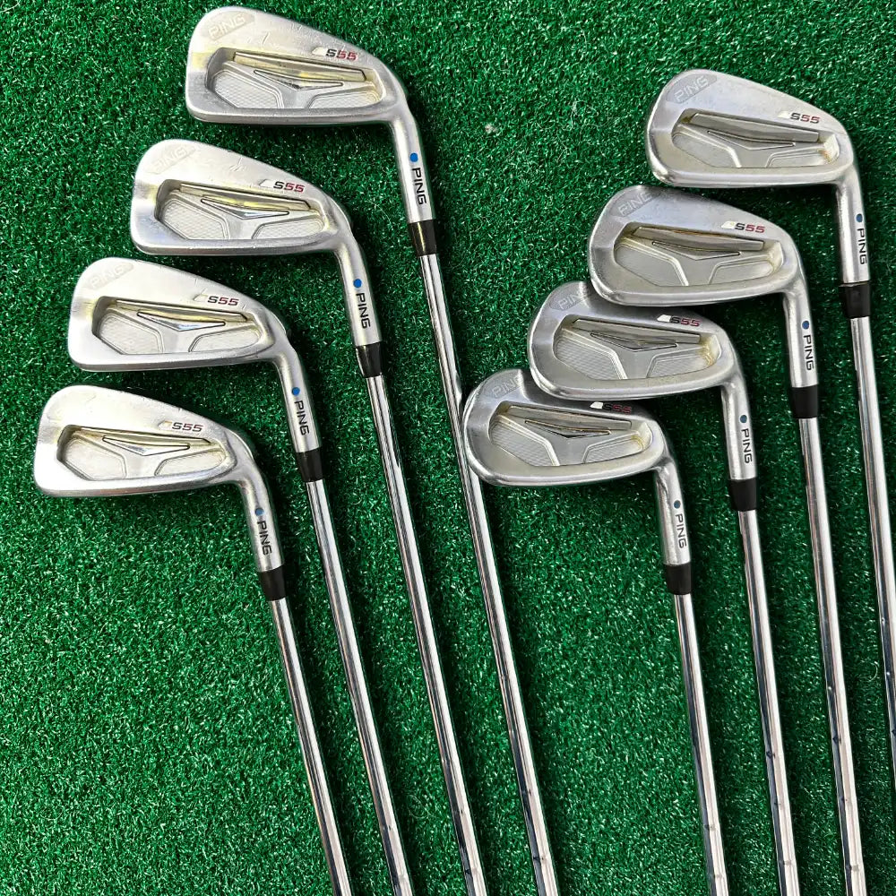 Ping S55 Irons / 3-PW / Blue Dot / KBS Tour 120 Stiff