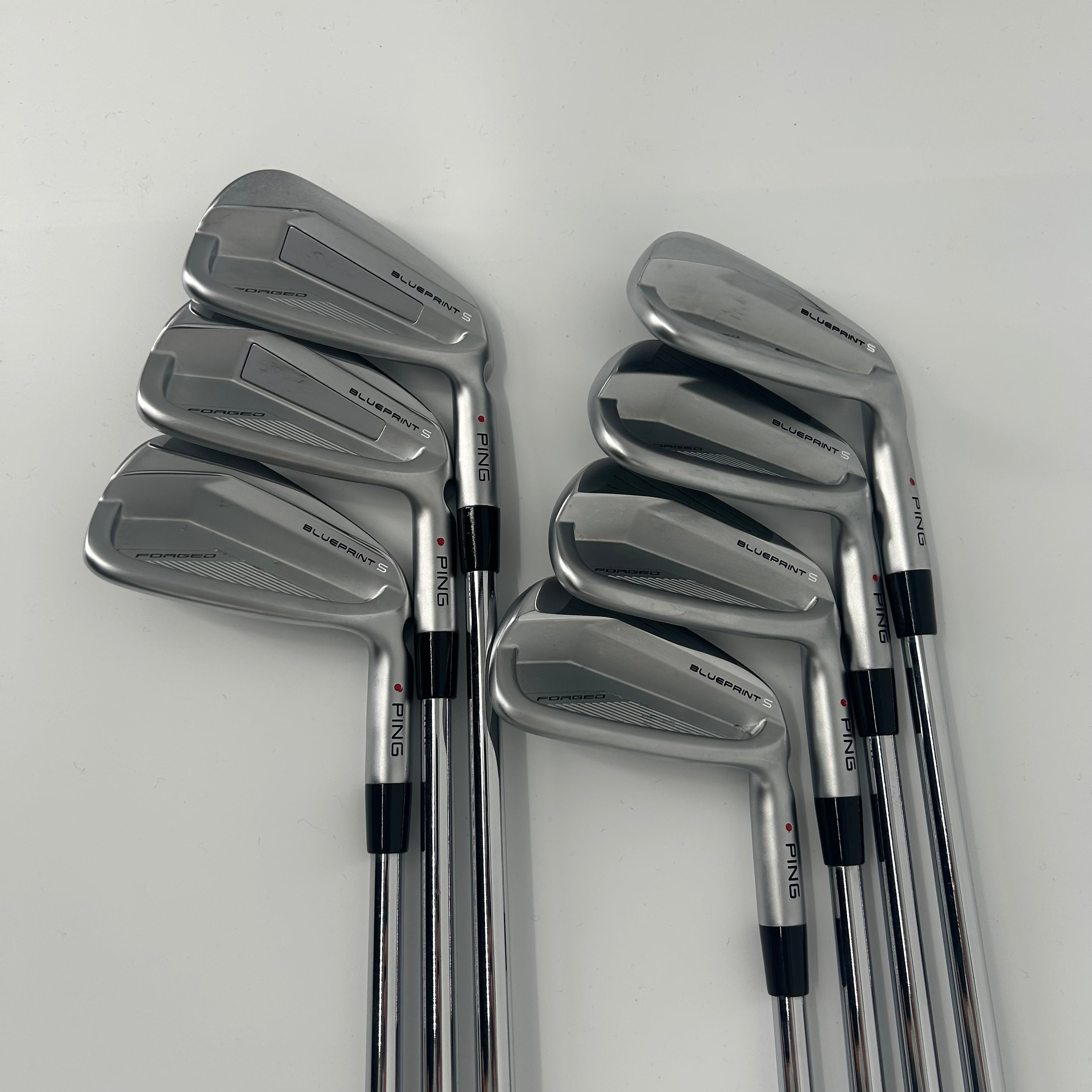 Ping Blueprint S Irons / 4-PW / Red Dot / Project X 6.5 X-Stiff Flex Shaft (Upcharge Shaft)