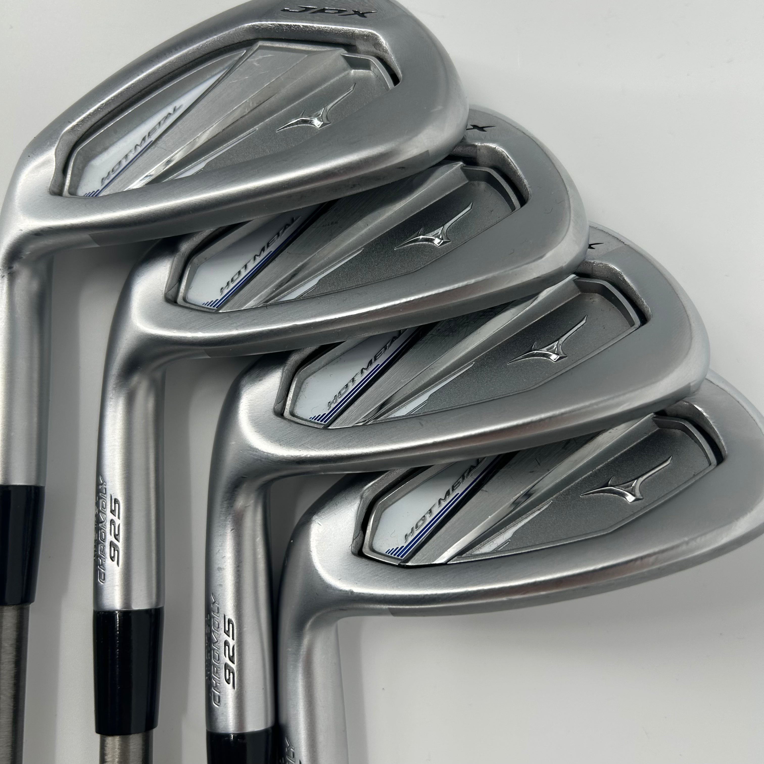 Mizuno JPX 925 Hot Metal Left Handed Iron Set / 7-PW+GW / Steelfibre i70 CW Graphite Shafts / Senior Flex