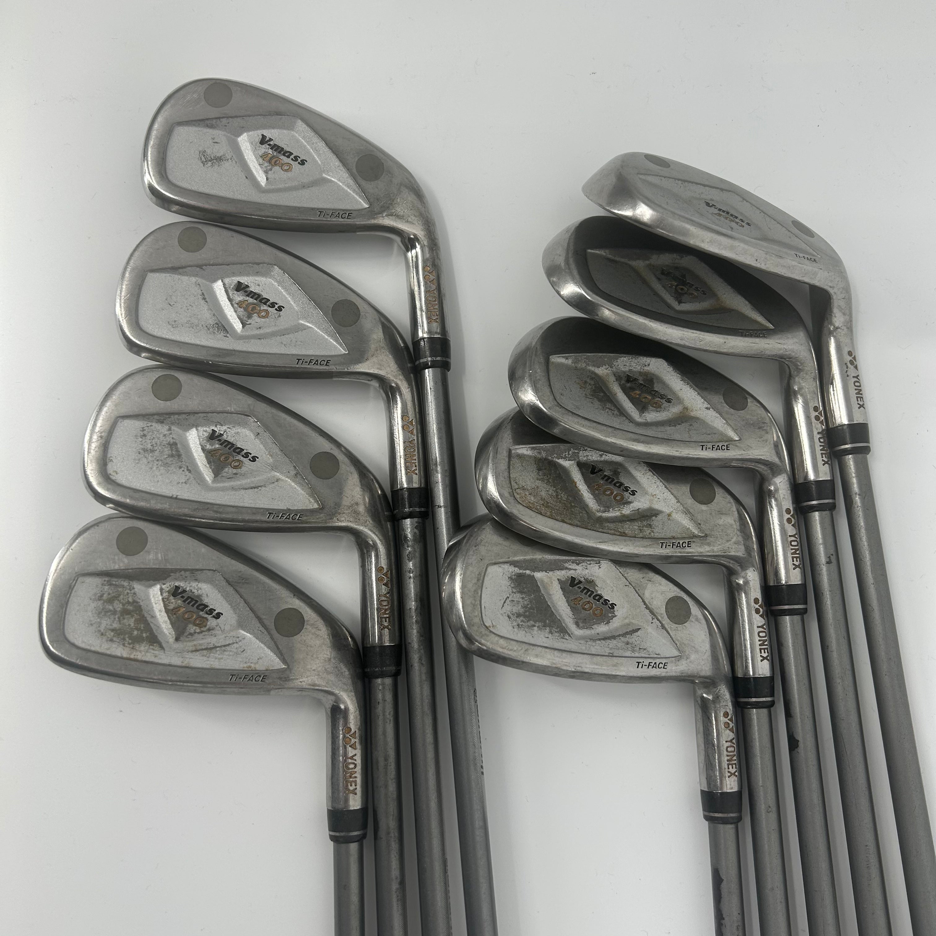 Yonex V-Mass 400 Iron Set / 3-PW+SW / Yonex UltimumTI 70 Regular Flex Shafts