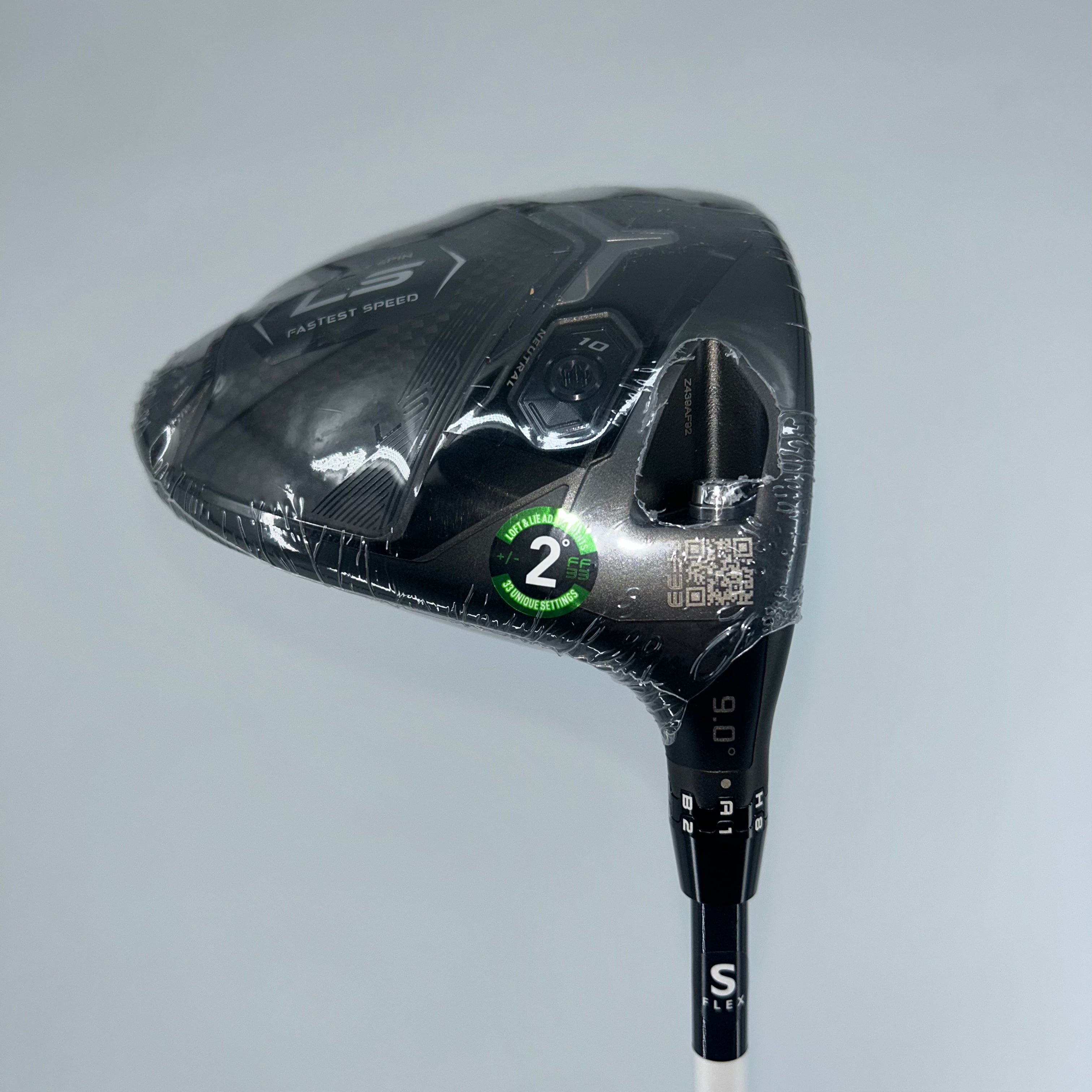 Cobra DS Adapt LS Driver / 9.0 Degree / Denali Black 60g 6.0 / Stiff Flex