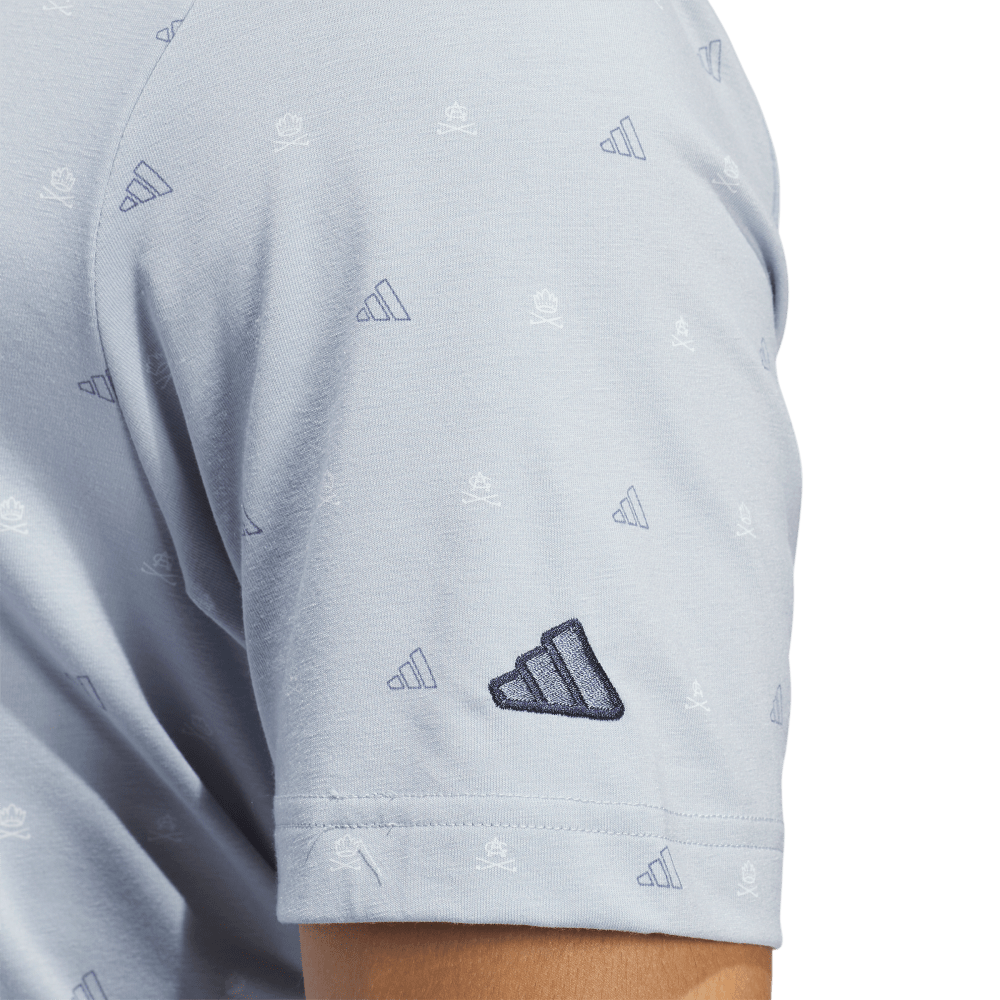 adidas Go-To Mini-Crest Print Polo Shirt