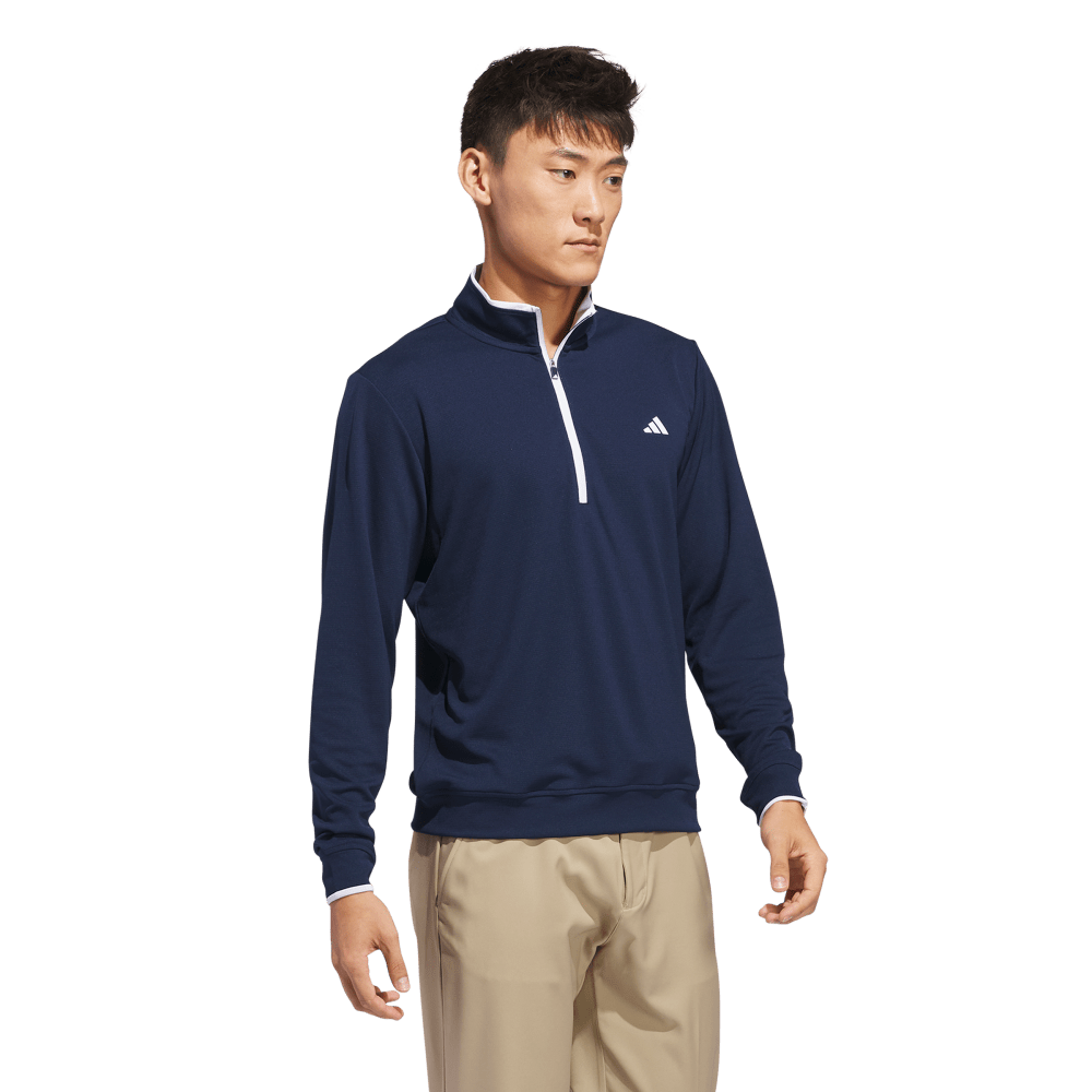 adidas Lightweight Half-Zip Mens Golf Top