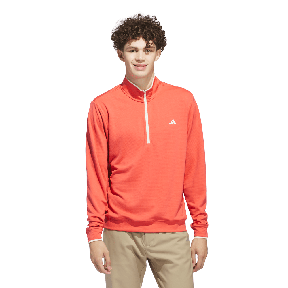 adidas Lightweight Half-Zip Mens Golf Pullover