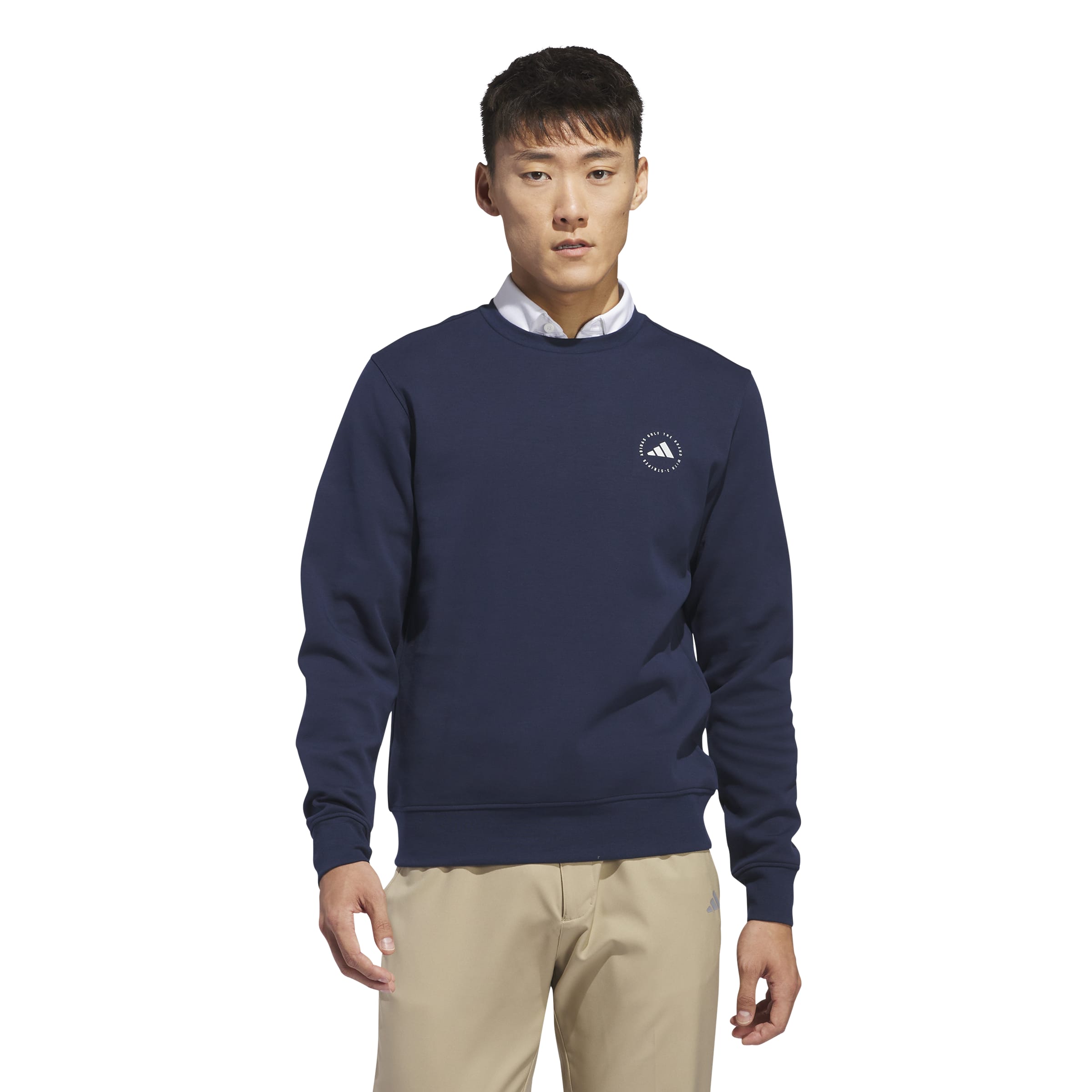 adidas Golf Crew Neck Pullover - Collegiate Navy
