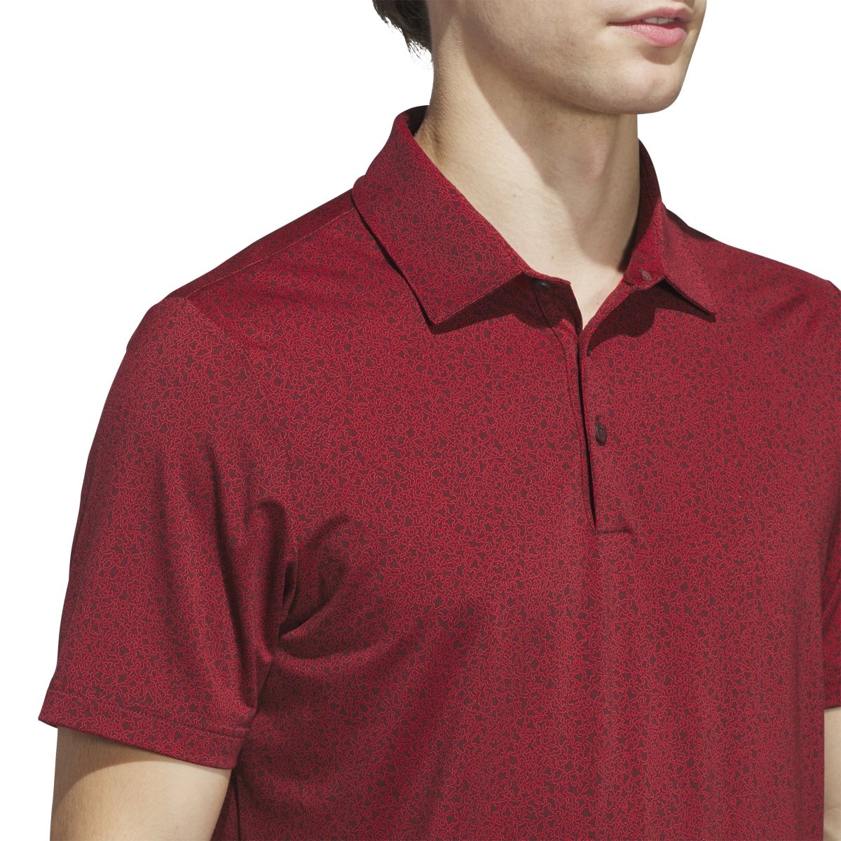 adidas Ultimate365 Mini Bunker Polo Shirt - Aurora Ruby - adidas