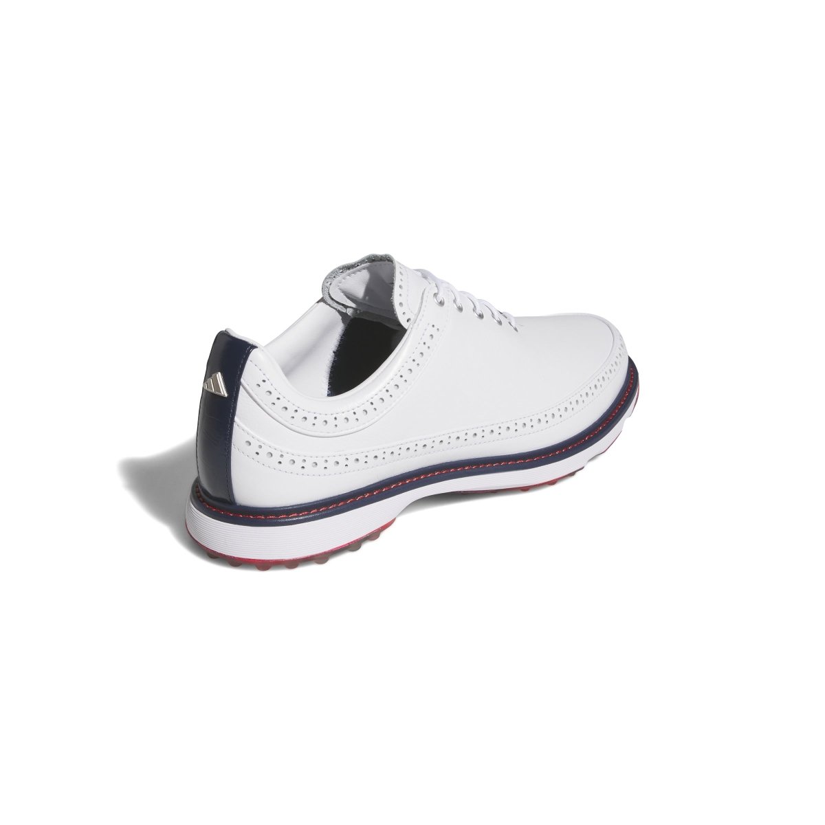 adidas MC80 Spikeless Golf Shoes - White/Collegiate Navy/Better Scarlet - adidas