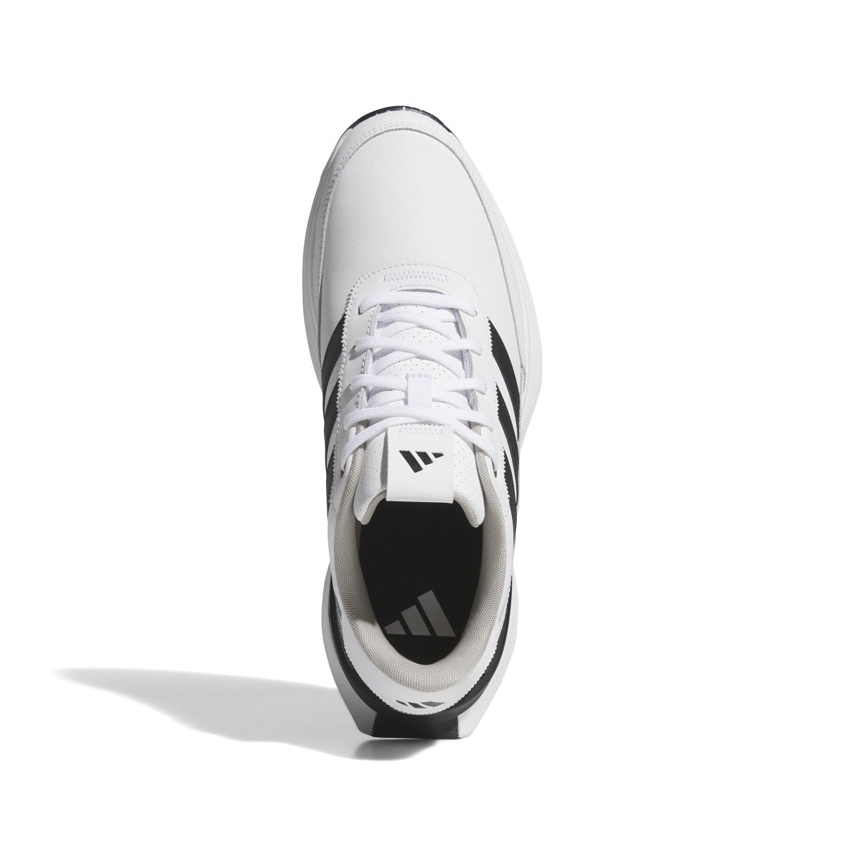adidas S2G Leather Spikeless Golf Shoes - White / Black / Grey Two - adidas