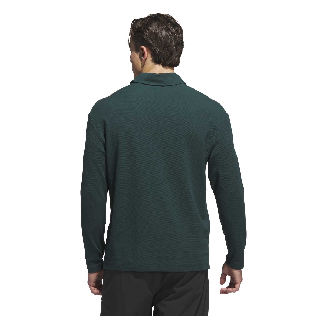 adidas Beyond The Course Long Sleeve Golf Polo Shirt - Aurora Ivy - adidas