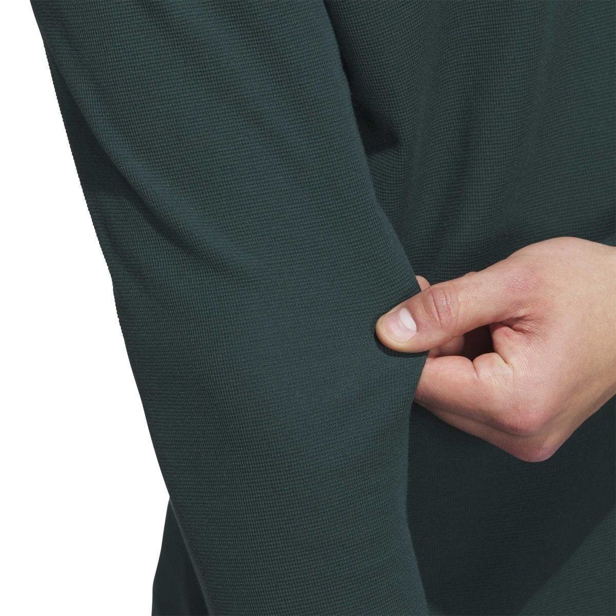 adidas Beyond The Course Long Sleeve Golf Polo Shirt - Aurora Ivy - adidas