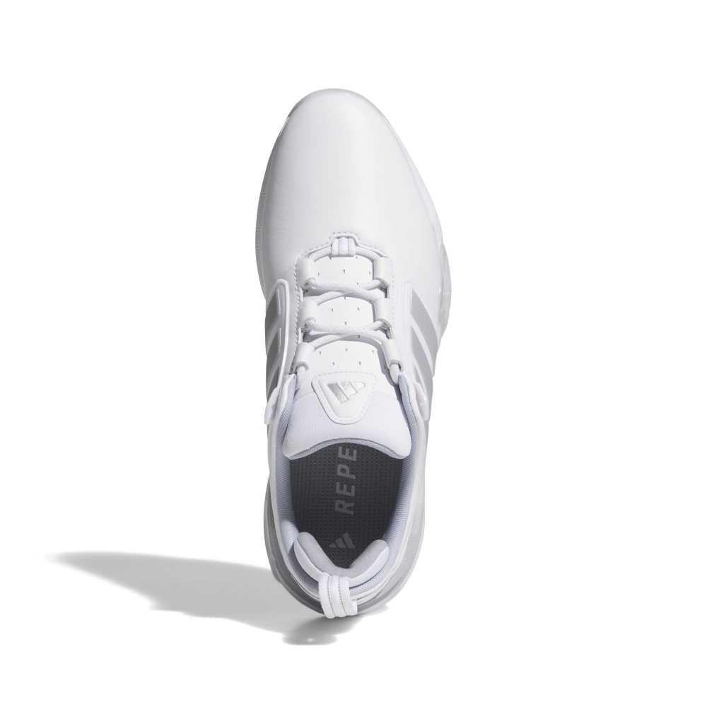 adidas Adipower Spiked Golf Shoes - Cloud White / Silver Metallic / Halo Silver