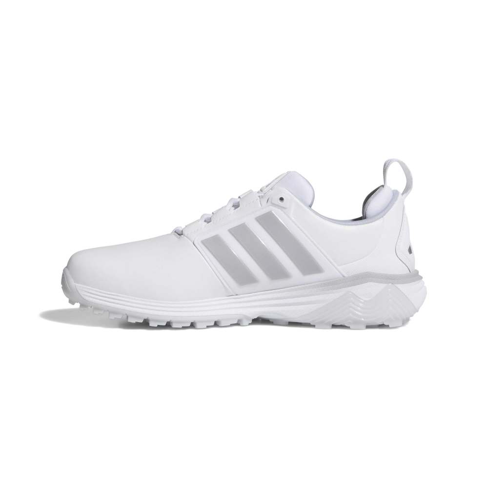 adidas Adipower Spiked Golf Shoes - Cloud White / Silver Metallic / Halo Silver