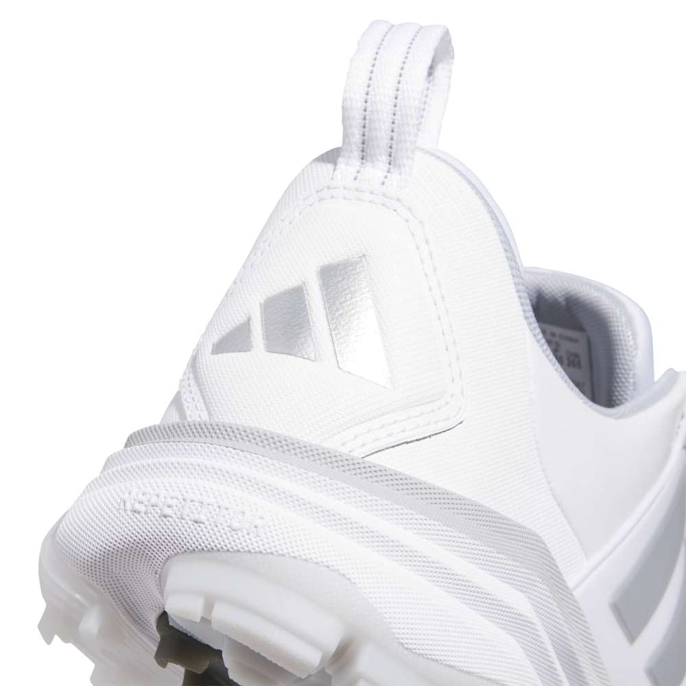adidas Adipower Spiked Golf Shoes - Cloud White / Silver Metallic / Halo Silver