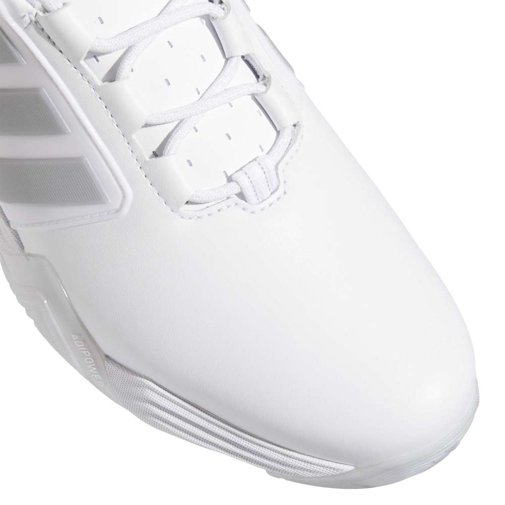 adidas Adipower Spiked Golf Shoes - Cloud White / Silver Metallic / Halo Silver
