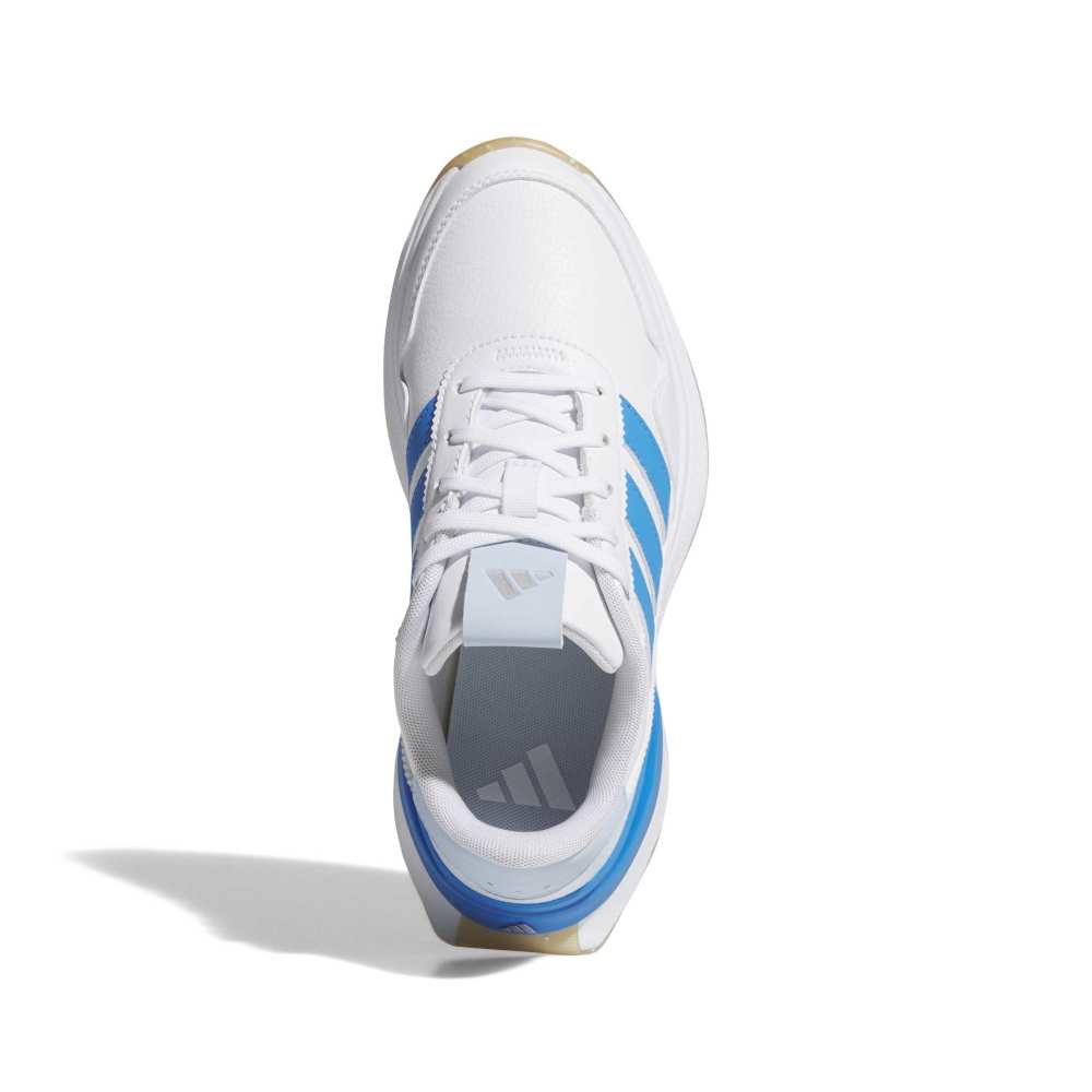 adidas S2G 26 Junior Spikeless Golf Shoes - White / Lucid Ray Blue / Crystal Sky