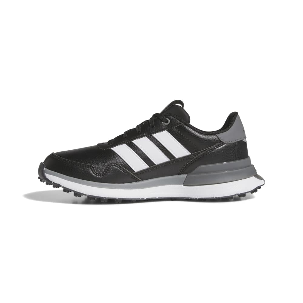 adidas S2G 26 Junior Spikeless Golf Shoes - Black / White / Grey Four