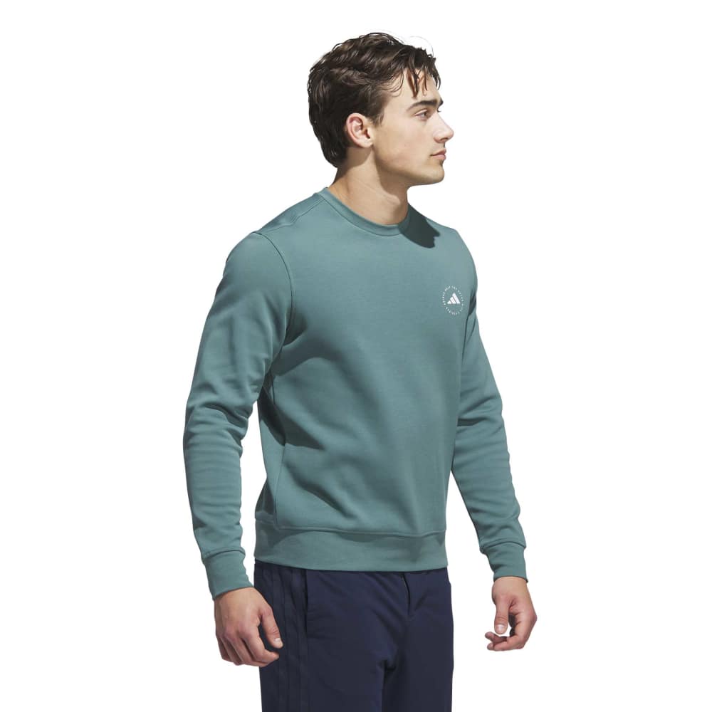 adidas Golf Crew Neck Pullover - Preloved Teal