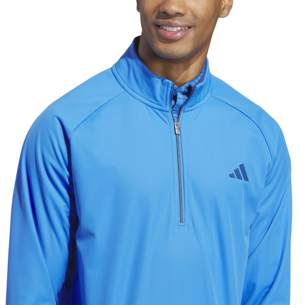 adidas DWR Ultimate365 1/4 Zip Golf Wind Jacket - Lucid Ray Blue/Dusky Petrol - adidas