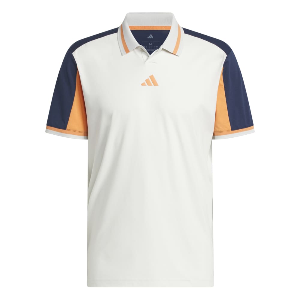 adidas BTC Twistknit Golf Polo Shirt - Orbit Grey / Collegiate Navy