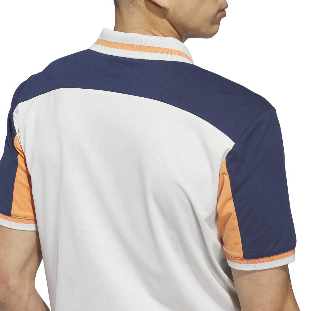 adidas BTC Twistknit Golf Polo Shirt - Orbit Grey / Collegiate Navy - adidas