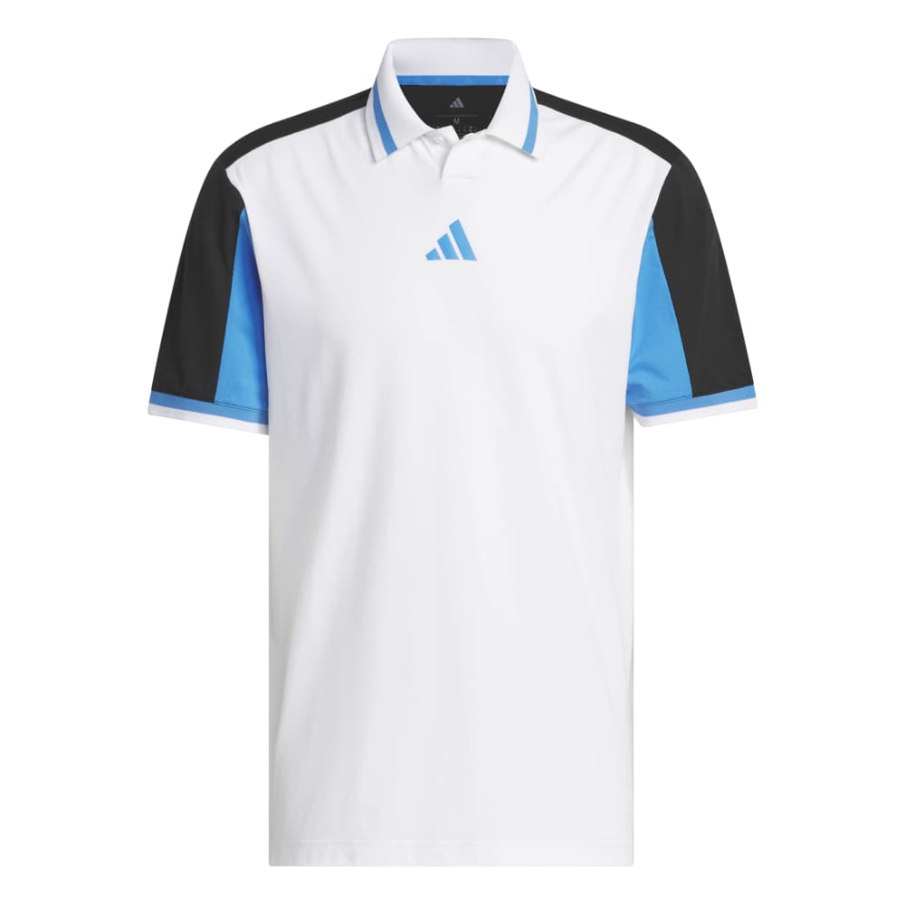 adidas BTC Twistknit Golf Polo Shirt - White / Black