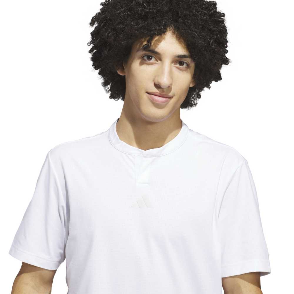 adidas Beyond The Course Golf Club Twistknit Range Polo Shirt - White - adidas