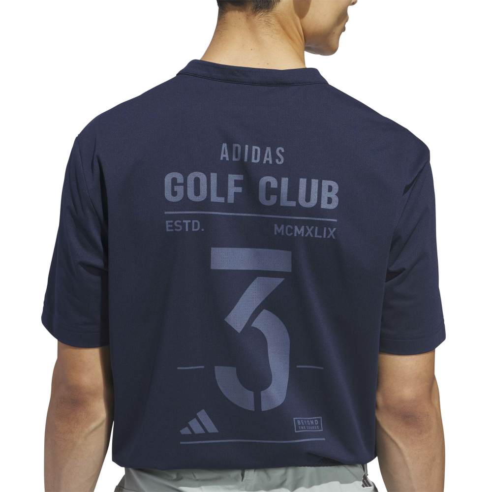 adidas BTC Twistknit Golf Polo Shirt - Collegiate Navy - adidas
