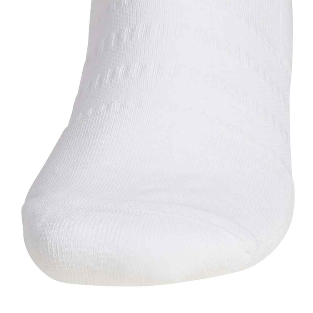 adidas Half Crew 3-Stripe Golf Socks - White / Black