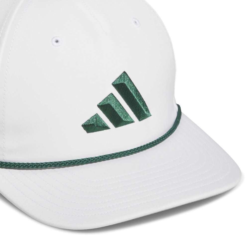 adidas 5 Panel Tour Golf Cap - White / Collegiate Green - adidas