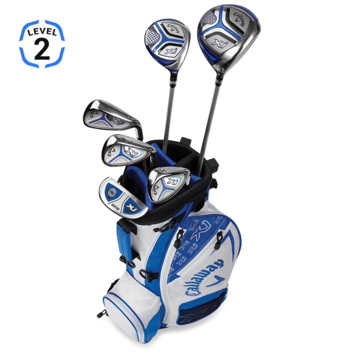 Callaway Junior XJ 6 Piece Golf White Set (Level 2) - Callaway