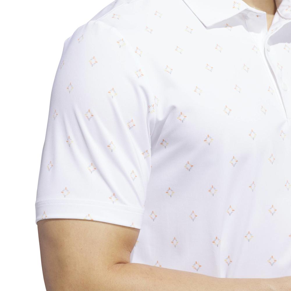 adidas Ultimate365 Essence Print Climacool Polo Shirt - White