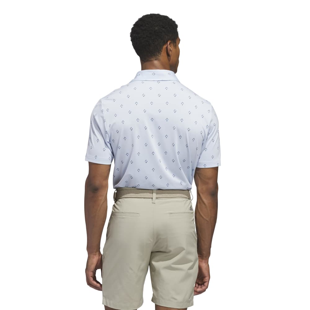 adidas Ultimate365 Essence Print Climacool Polo Shirt - Crystal Sky - adidas