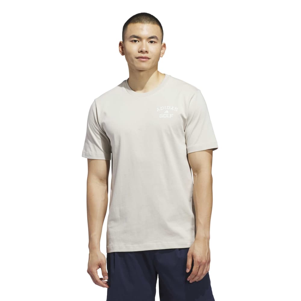 adidas Mens Golf Chip Graphic T-Shirt - Wonder Alumina - adidas