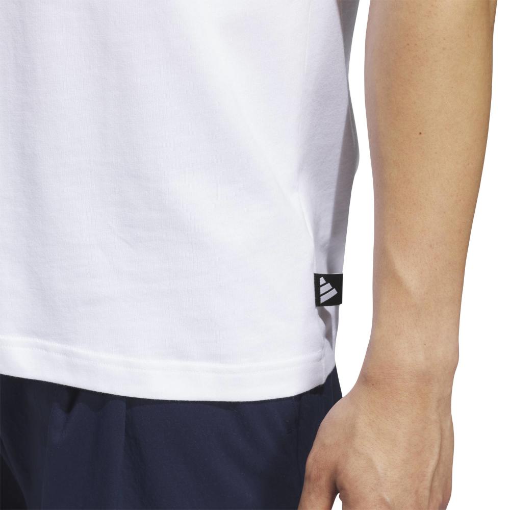 adidas Mens Golf Chip Graphic T-Shirt - White - adidas