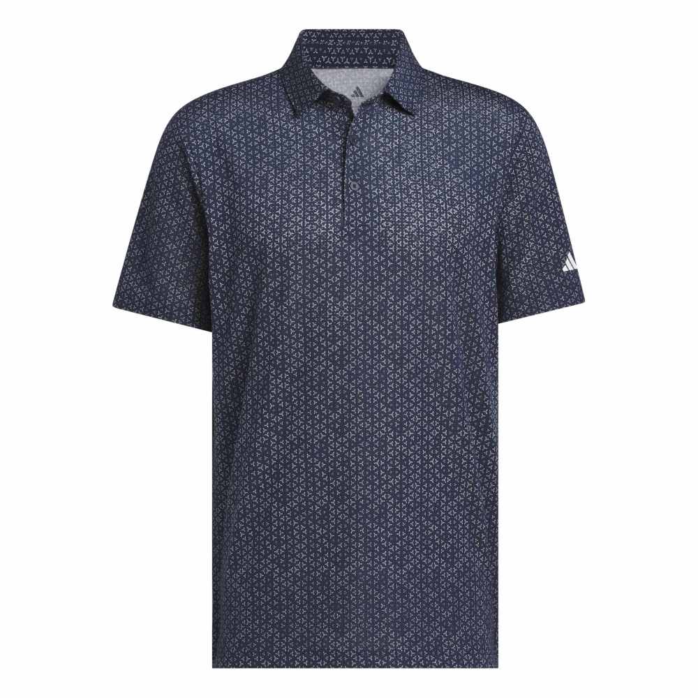 adidas Ultimate365 Mesh Tango Print Climacool Men's Polo Shirt - Collegiate Navy / White