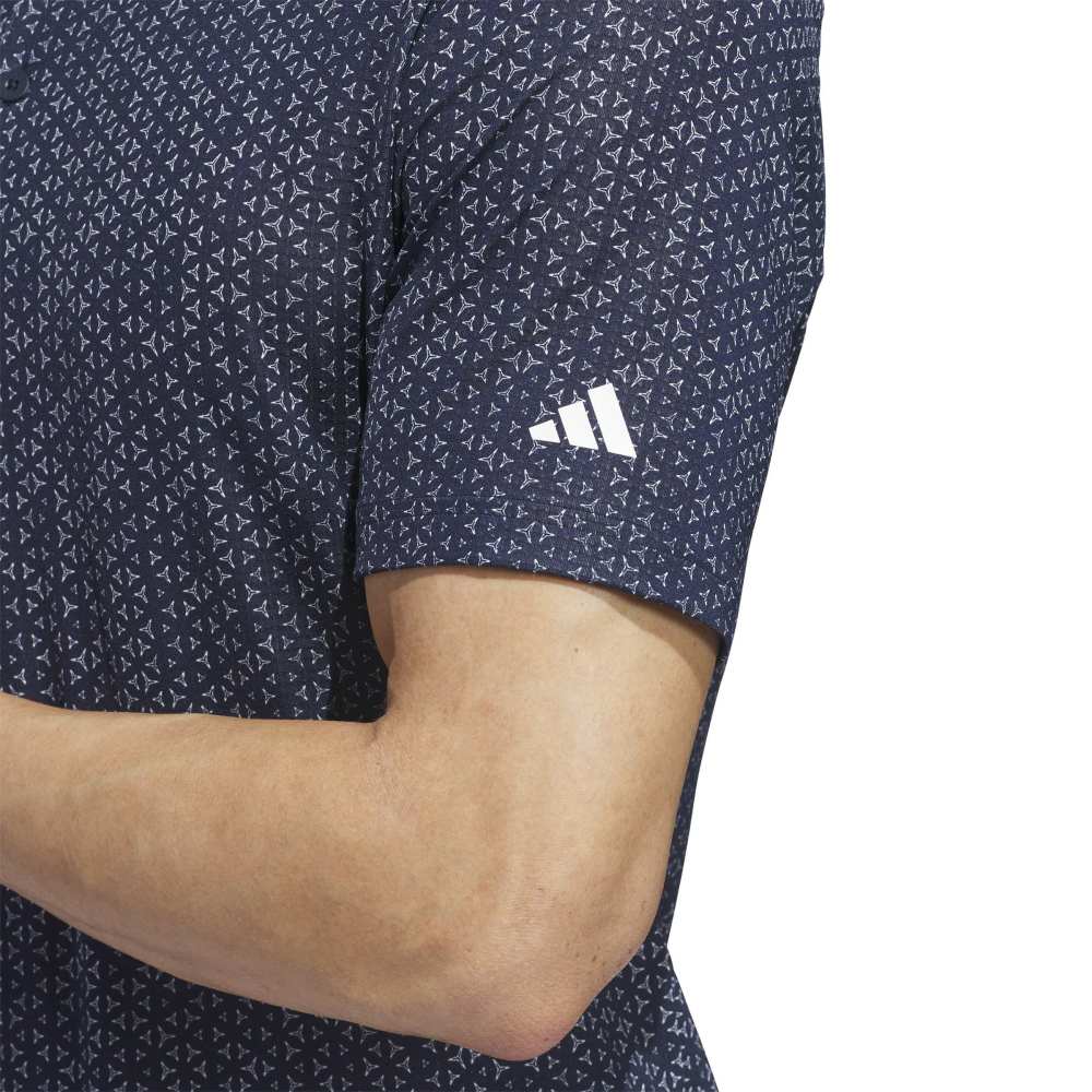 adidas Ultimate365 Mesh Tango Print Climacool Men's Polo Shirt - Collegiate Navy / White