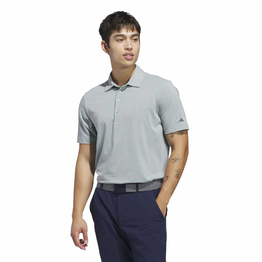 adidas Golf Ultimate365+ Go - To Print Shirt - Wonder Sage / Collegiate Navy - adidas