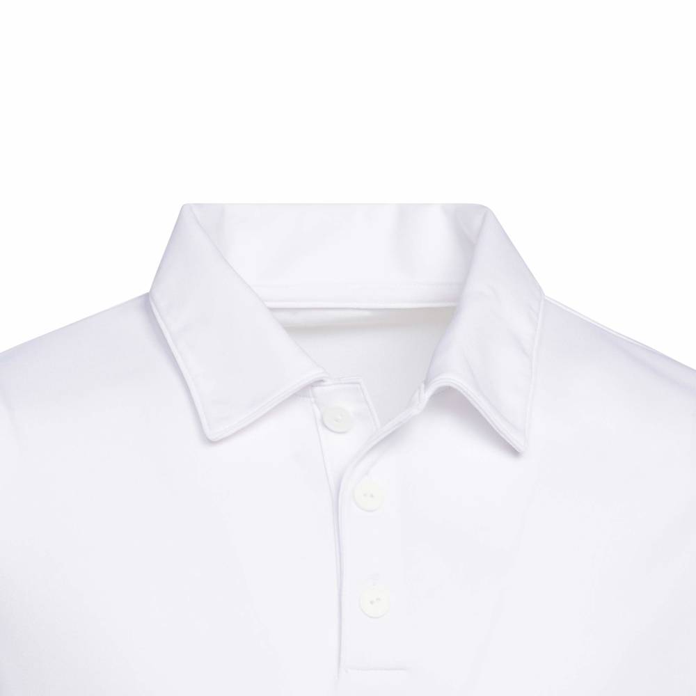 adidas Junior Performance Golf Polo - White