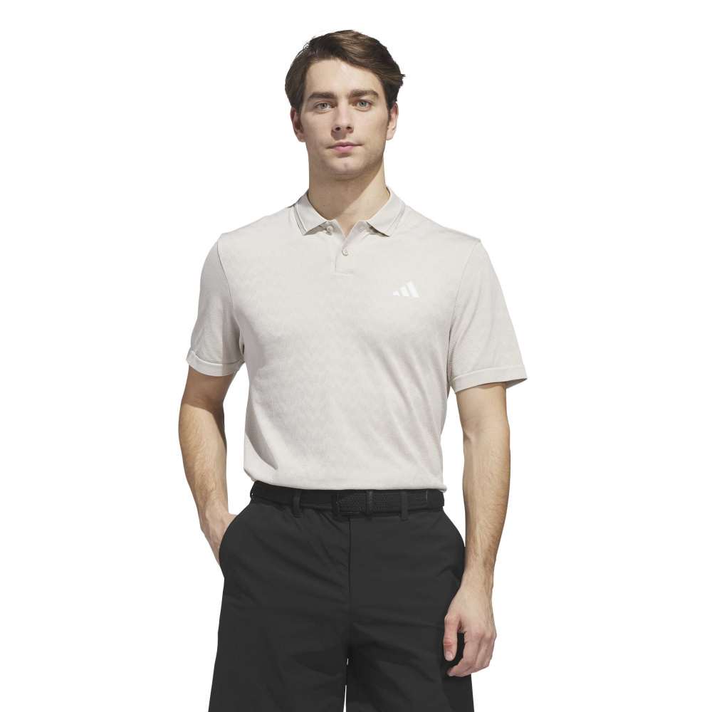 adidas Ultimate365 Tour Seamless Polo Shirt - Wonder Alumina / White