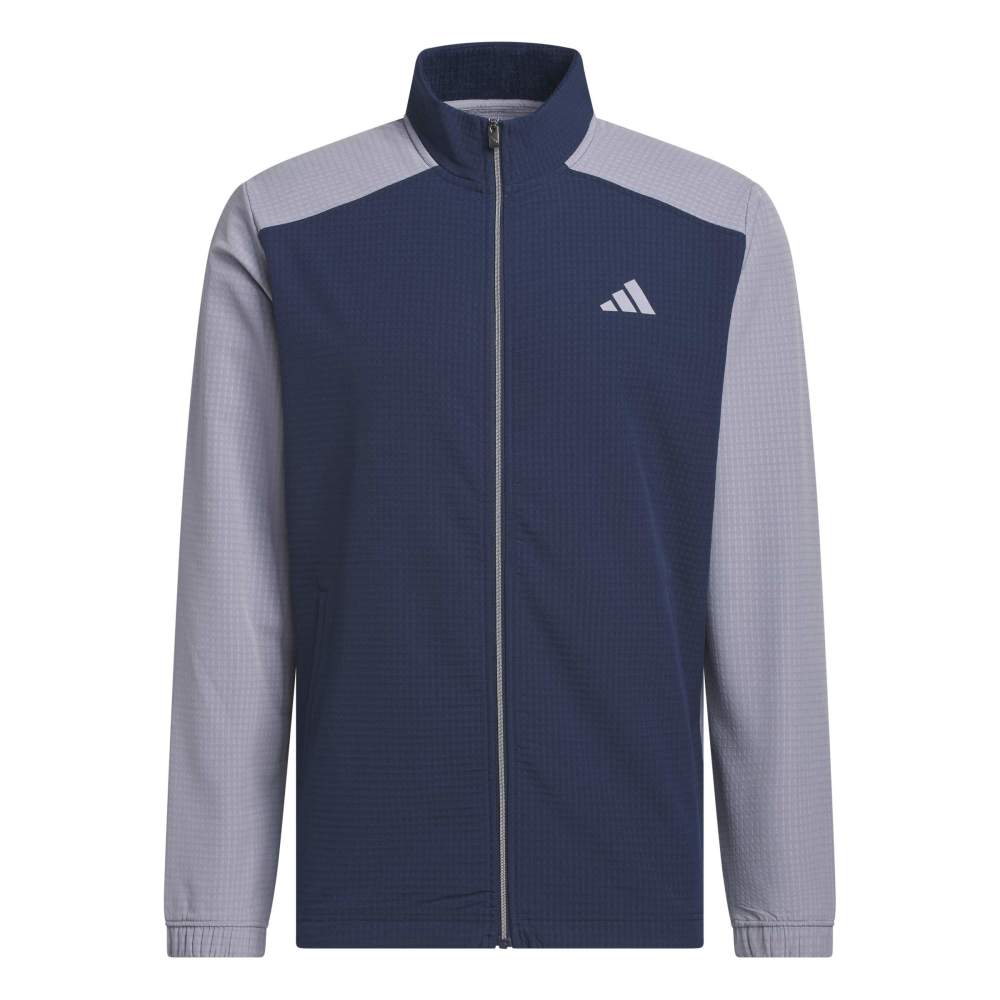 adidas Golf Ultimate365 Wind Full Zip Mid Layer - Slate / Collegiate Navy