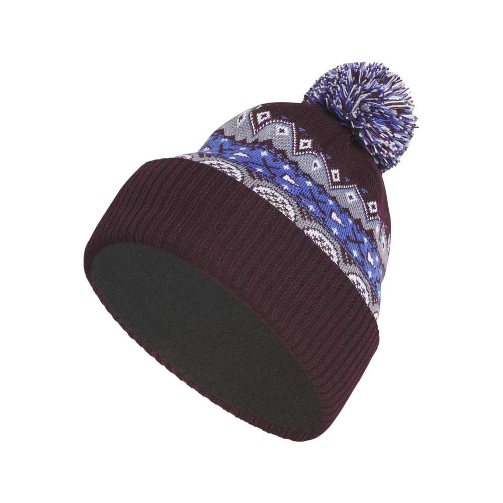 adidas Climawarm Pom Golf Beanie - Maroon