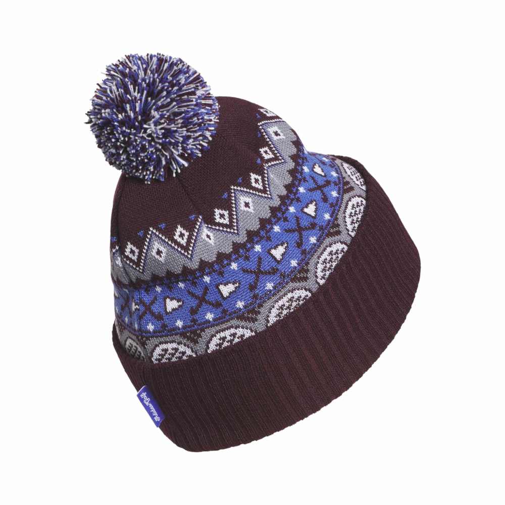 adidas Climawarm Pom Golf Beanie - Maroon