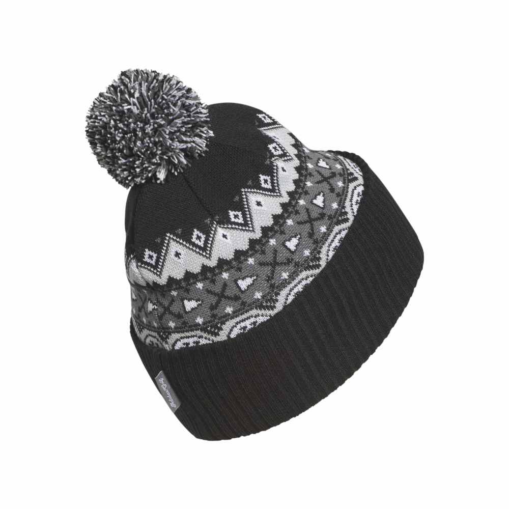 adidas Climawarm Pom Golf Beanie - Black