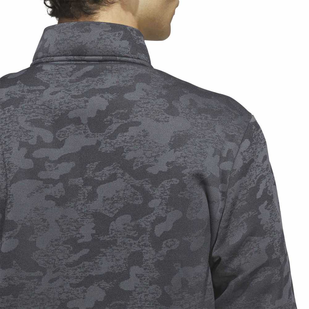 adidas Golf Ultimate365 DWR 1/4 Zip Mid Layer - Black / Grey Four
