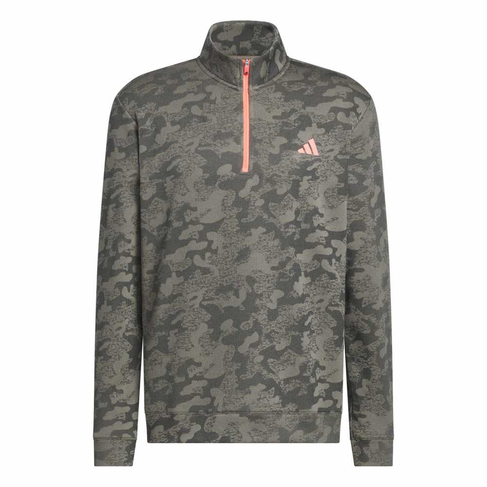 adidas Golf Ultimate365 DWR 1/4 Zip Mid Layer - Khaki Six