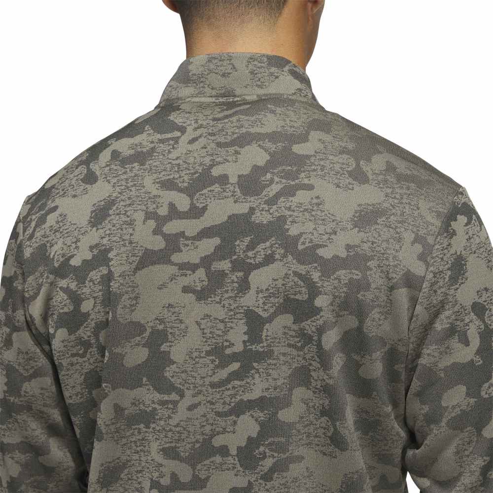 adidas Golf Ultimate365 DWR 1/4 Zip Mid Layer - Khaki Six